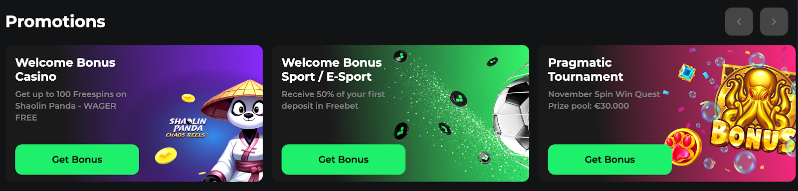 Бонус казино Betify
